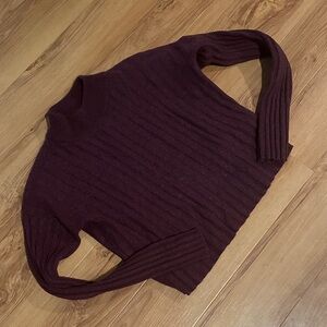 Madewell Burgundy Cowl Neck Sweater